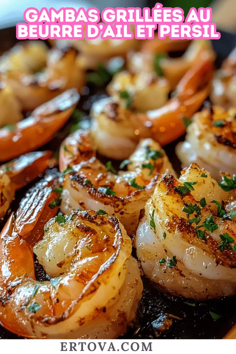 Gambas Grillées au Beurre d’Ail et Persil