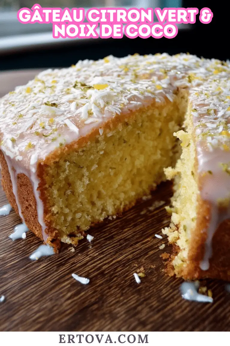Gâteau citron vert & noix de coco