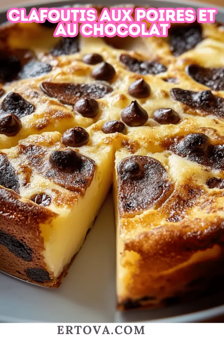Clafoutis aux Poires et au Chocolat