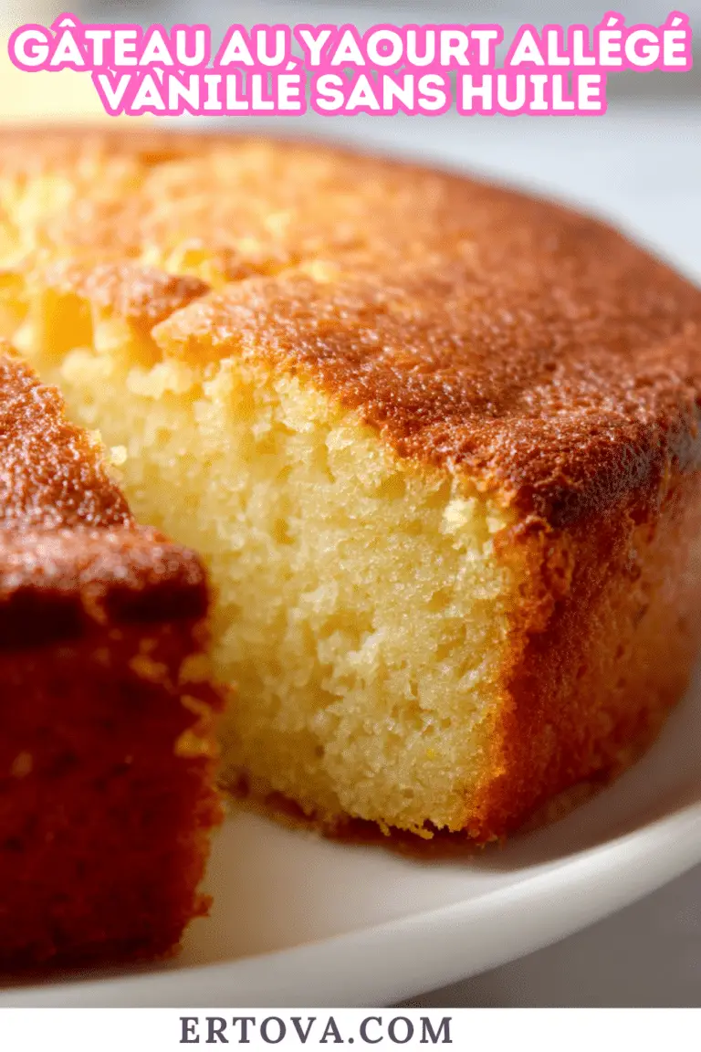Gâteau au Yaourt Allégé Vanillé sans Huile