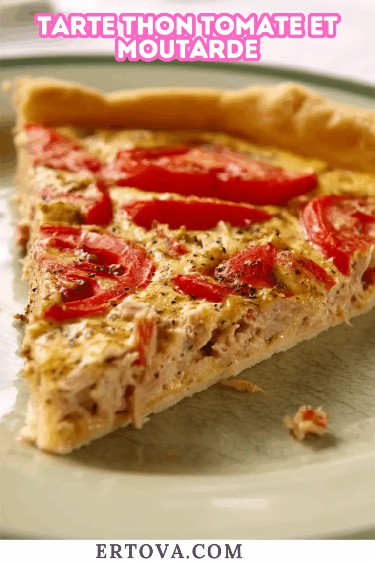 Tarte thon tomate et Moutarde