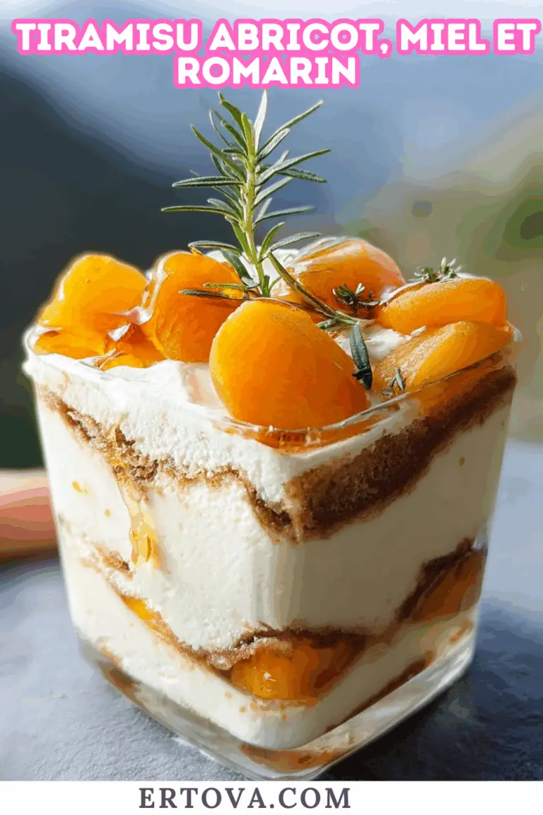 TIRAMISU ABRICOT, MIEL ET ROMARIN