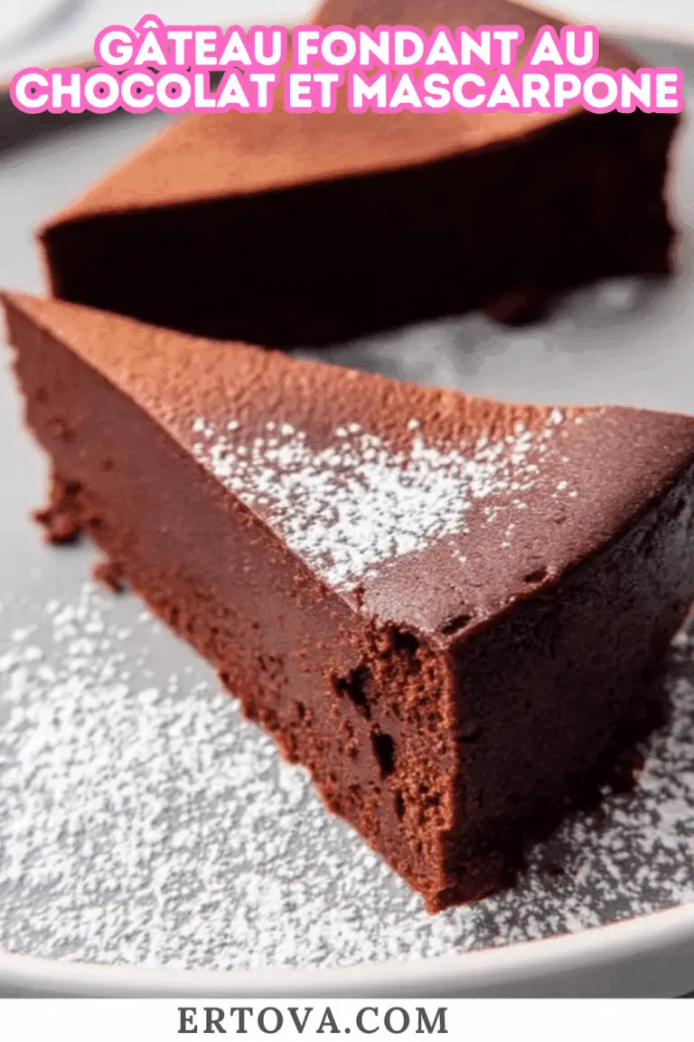 Gâteau fondant au chocolat et mascarpone