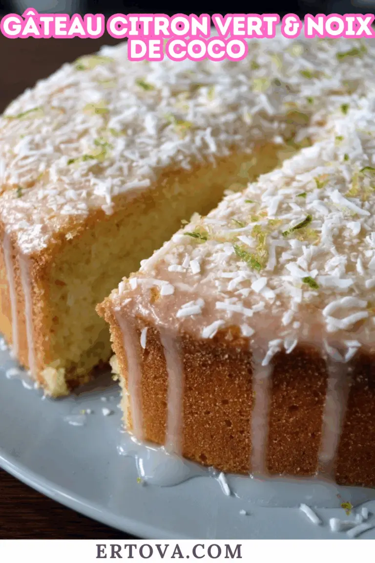 Gâteau citron vert & noix de coco