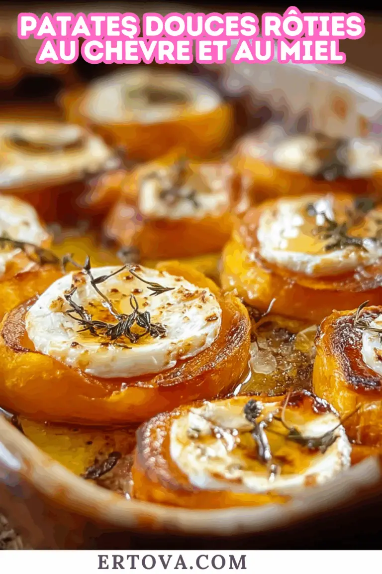 Patates Douces Rôties au Chèvre et au Miel