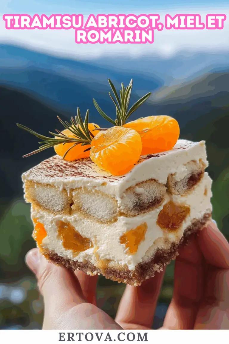 TIRAMISU ABRICOT, MIEL ET ROMARIN