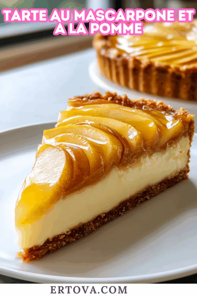 Tarte au mascarpone et à la pomme