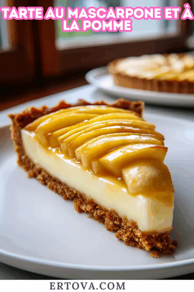 Tarte au mascarpone et à la pomme