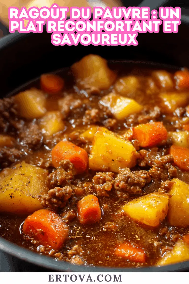 Ragoût du Pauvre : Un Plat Réconfortant et Savoureux
