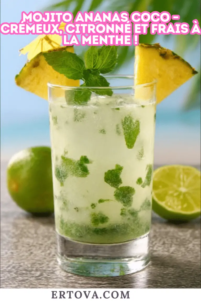 Mojito Ananas Coco – Crémeux, citronné et frais à la menthe !