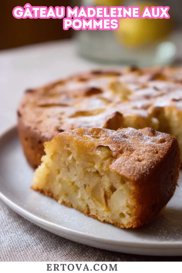 Gâteau Madeleine aux pommes