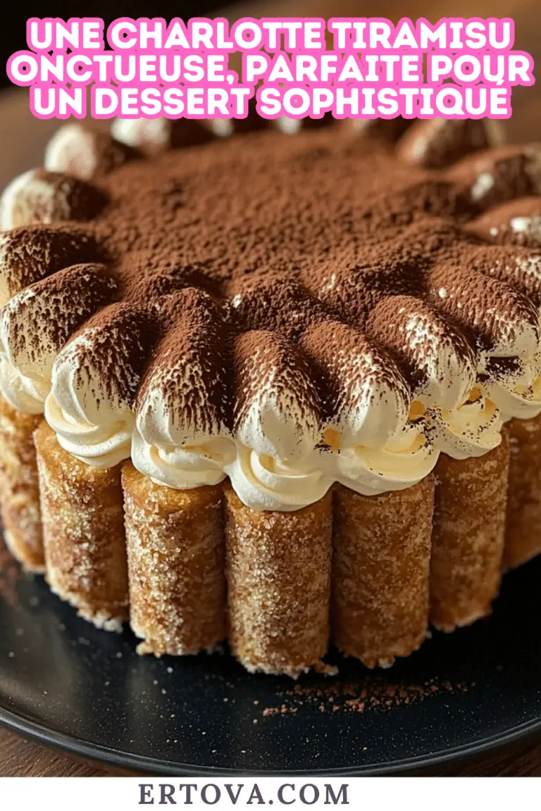 Une charlotte tiramisu onctueuse, parfaite pour un dessert sophistiqué. Une version revisitée du classique italien.