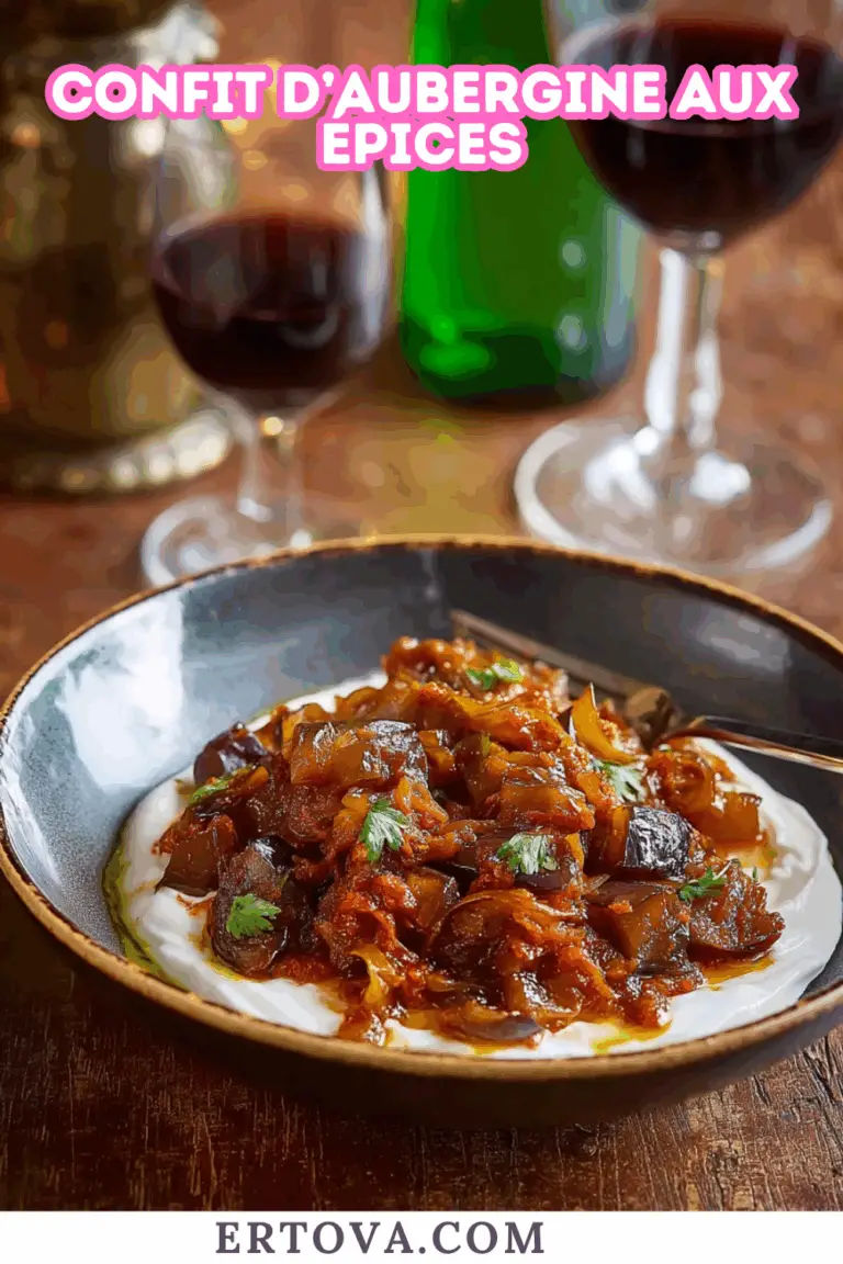 Confit d’aubergine aux épices
