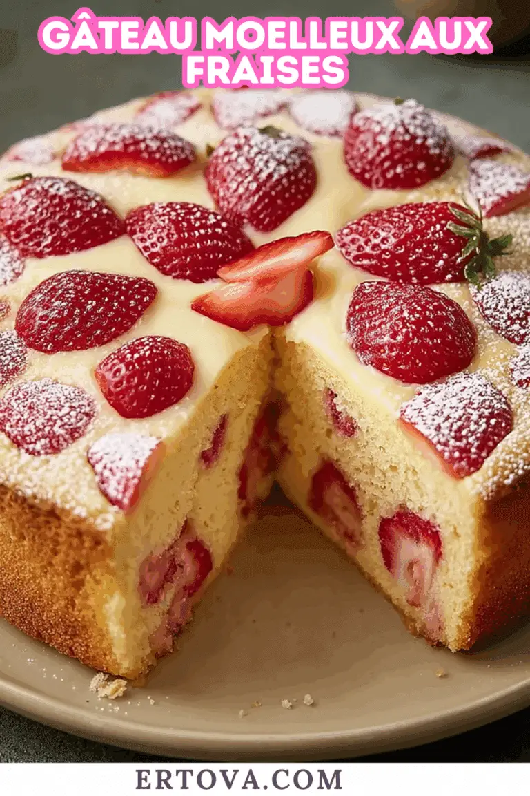 Gâteau Moelleux aux Fraises : Le Dessert Doux et Fruité de Saison