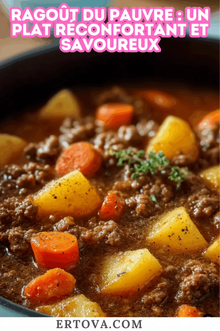 Ragoût du Pauvre : Un Plat Réconfortant et Savoureux