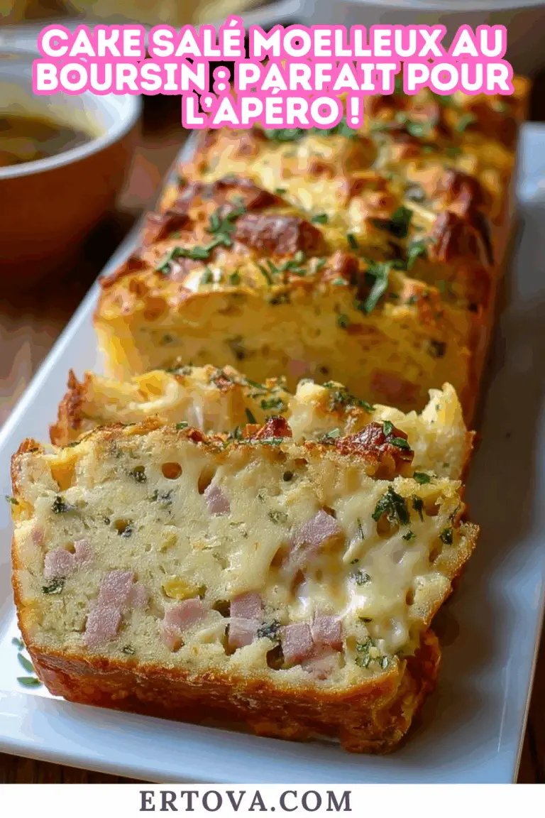 Cake salé moelleux au Boursin : parfait pour l’apéro !