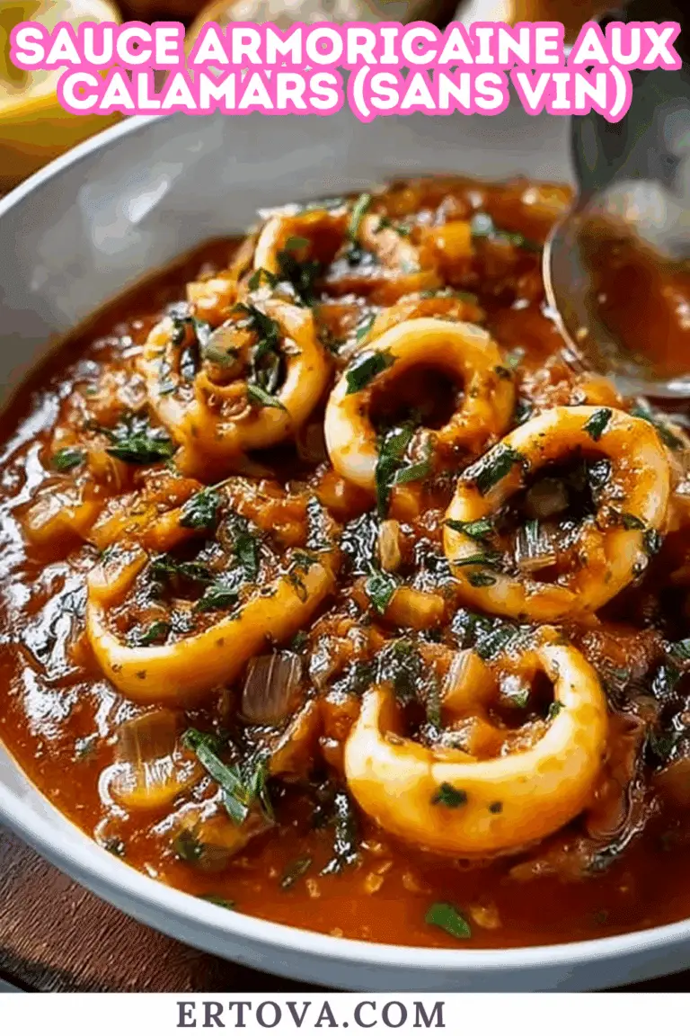 Sauce Armoricaine aux Calamars (Sans Vin)
