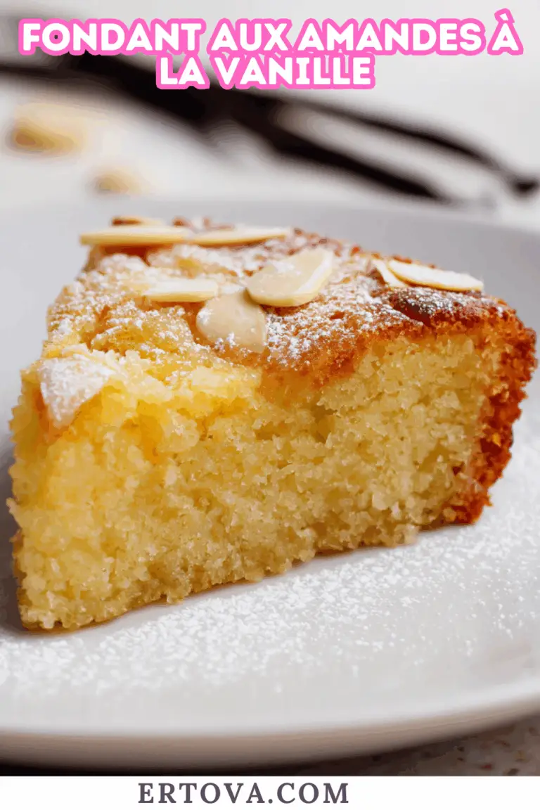 Fondant aux amandes à la vanille