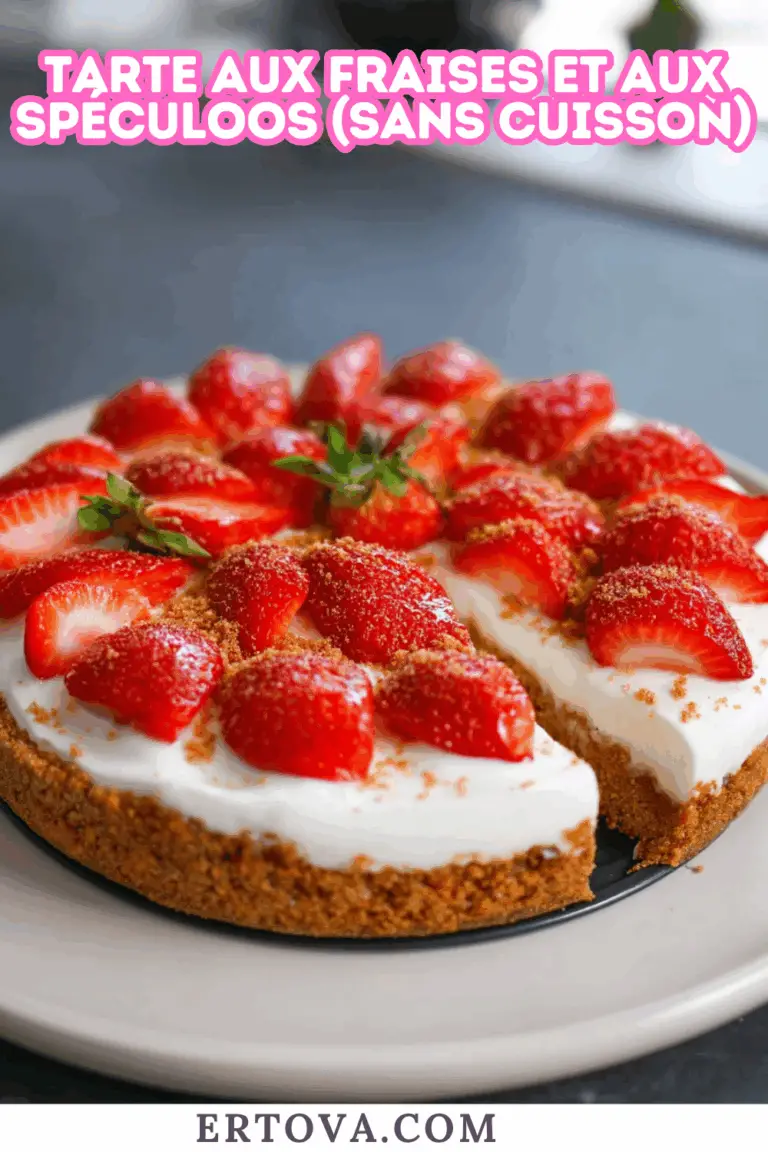 Tarte aux Fraises et aux Spéculoos (Sans Cuisson)