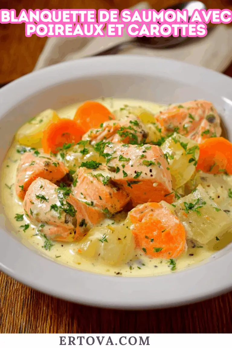 Blanquette de Saumon avec Poireaux et Carottes