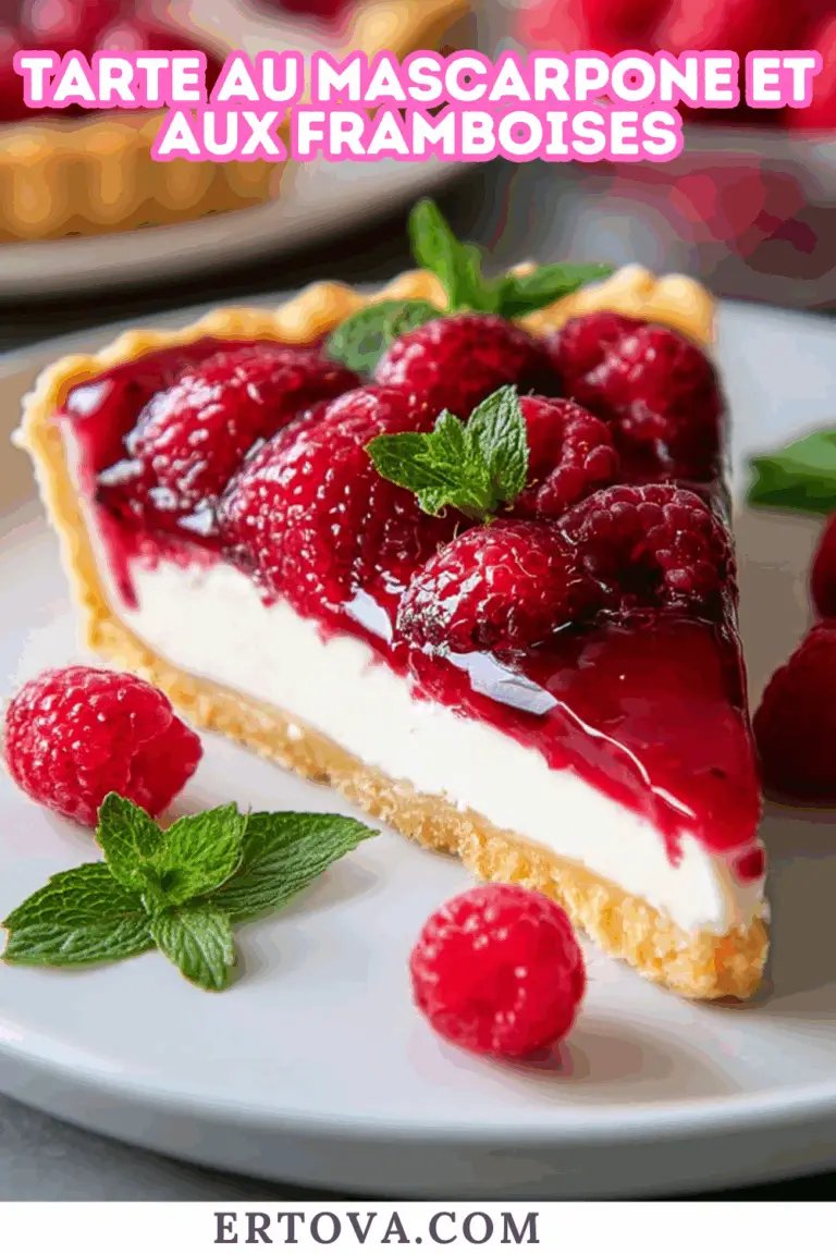 Tarte au mascarpone et aux framboises – une douceur onctueuse et fruitée