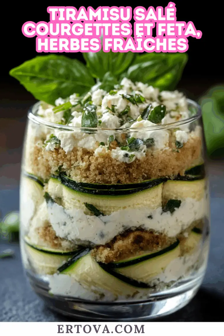 Tiramisu Salé Courgettes Feta : Une Touche Fraîche & Inattendue !