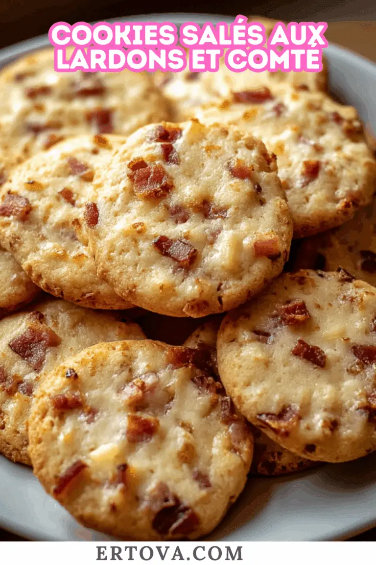 Cookies Salés aux Lardons et Comté : Le Biscuit Apéritif Parfait !