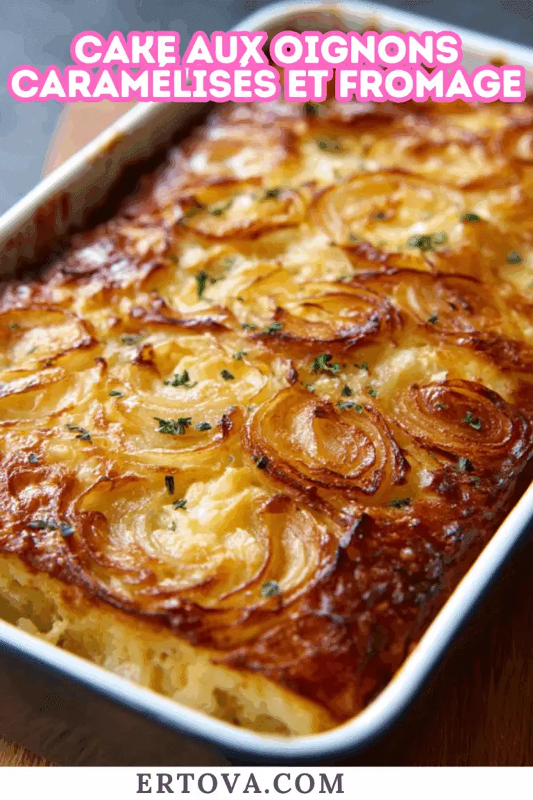 Cake aux Oignons Caramélisés et Fromage : Votre Nouvelle Recette Incontournable pour une Simplicité Délicieuse !