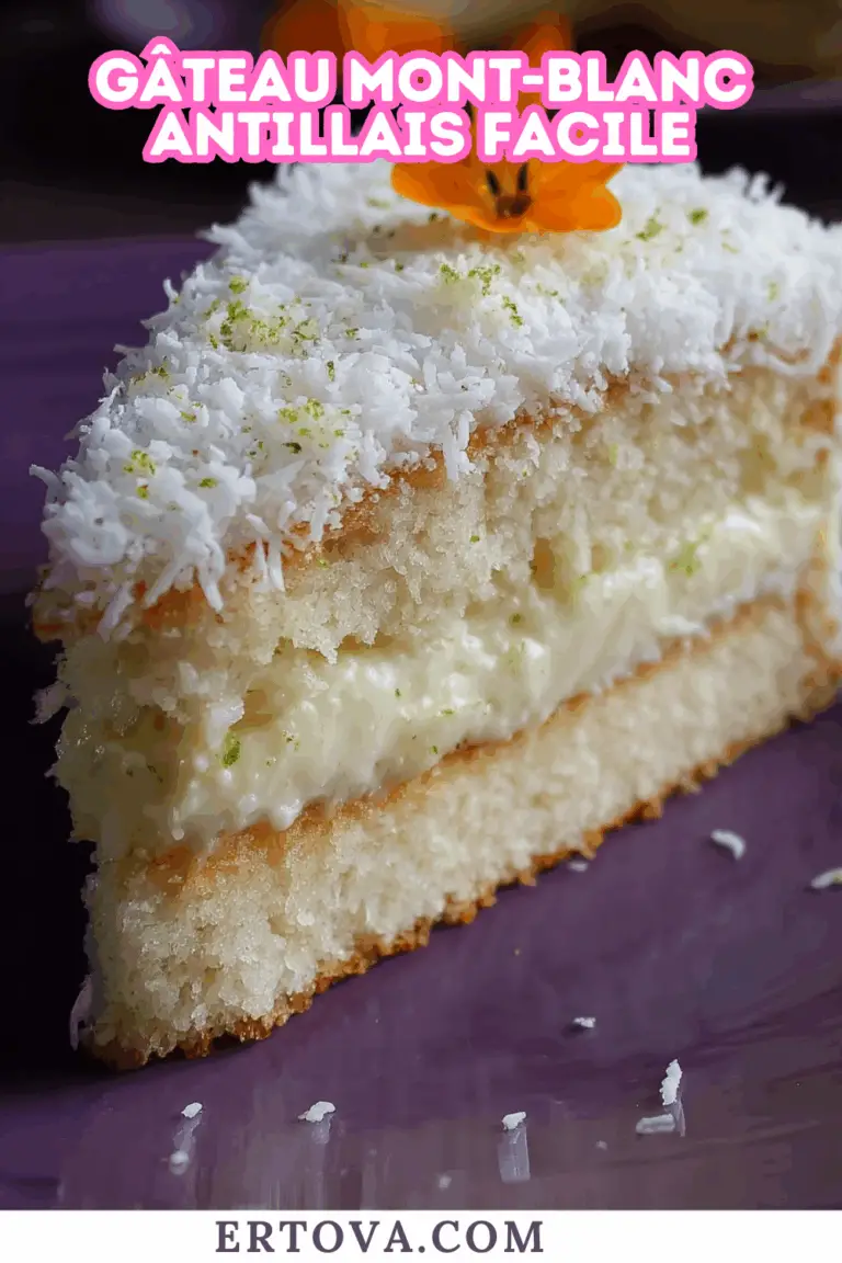 Gâteau Mont-Blanc antillais facile