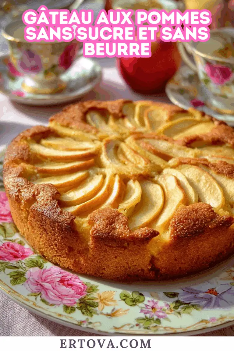 Gâteau aux pommes sans sucre et sans beurre : le dessert sain qui allie plaisir et légèreté