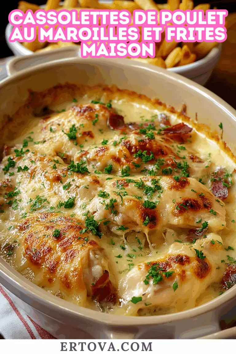 Cassolettes de Poulet au Maroilles et Frites Maison : le mariage parfait entre terroir et gourmandise