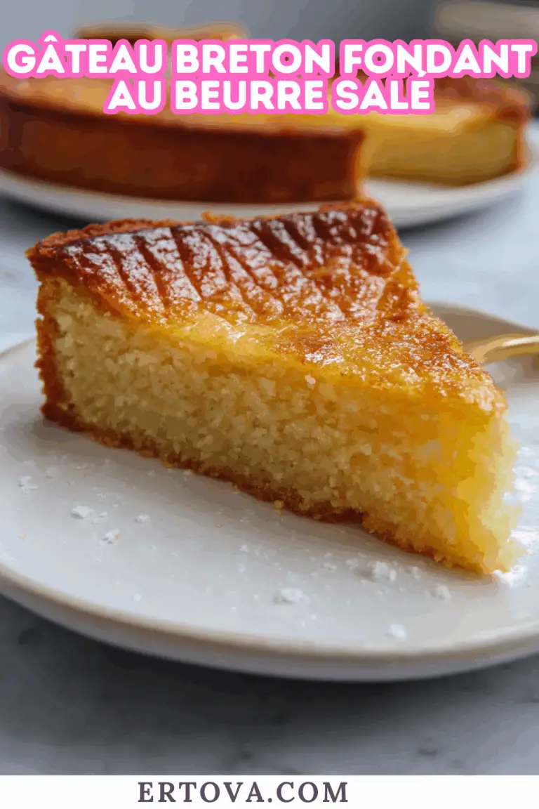 Gâteau breton fondant au beurre salé : l’authenticité d’un dessert généreux et irrésistiblement moelleux