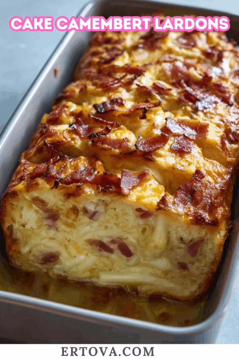 Cake Camembert Lardons : la recette rustique et savoureuse qui réunit fromage et charcuterie