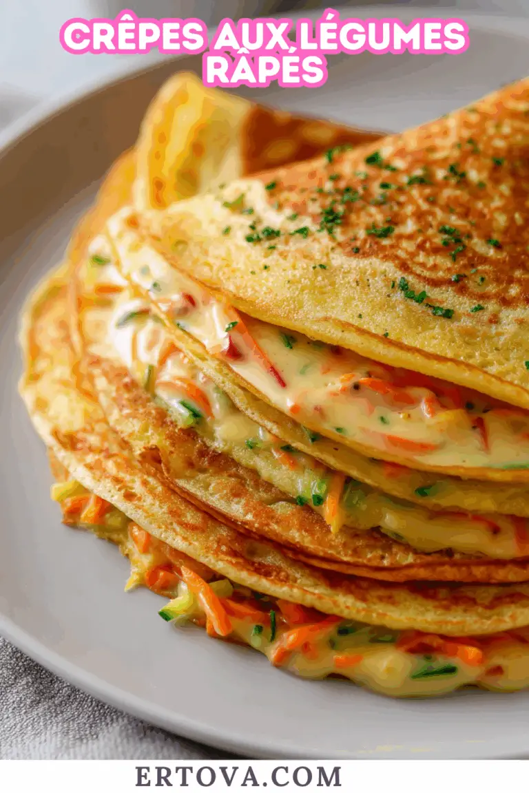Crêpes aux Légumes Râpés