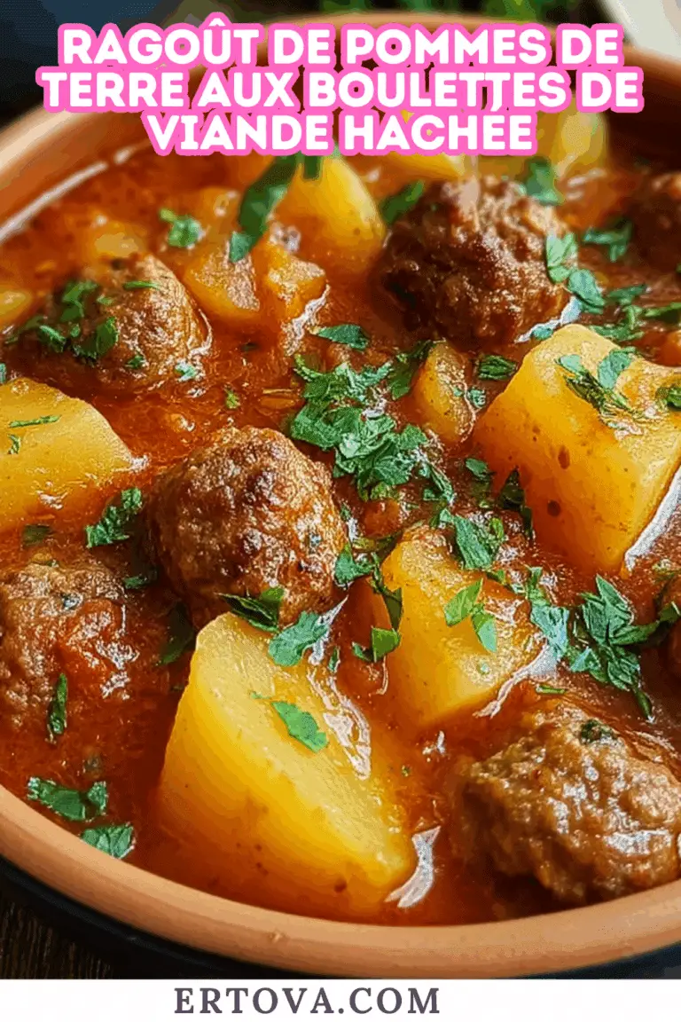 Le Meilleur Ragoût de Pommes de Terre aux Boulettes de Viande Hachée : Le Comble du Réconfort !