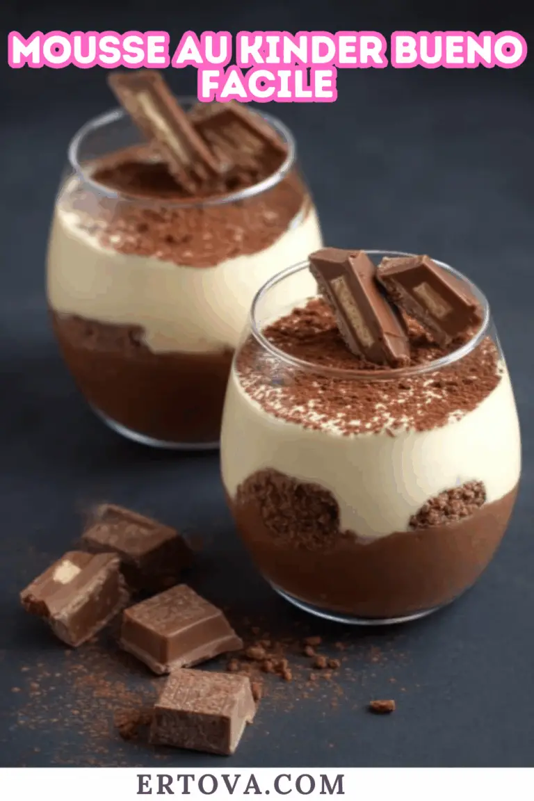 Mousse au Kinder Bueno Facile : Le Dessert Aérien qui Fait Rêver !