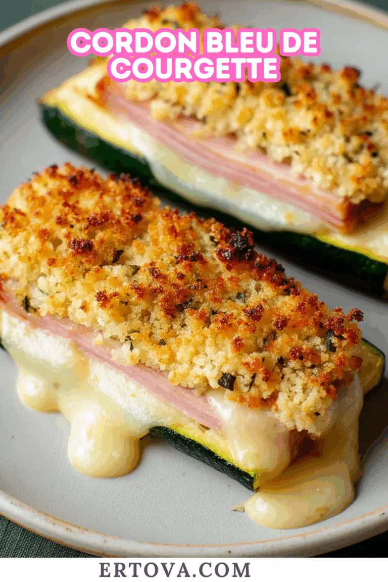Cordon bleu de courgette : une alternative légère, croustillante et savoureuse au four