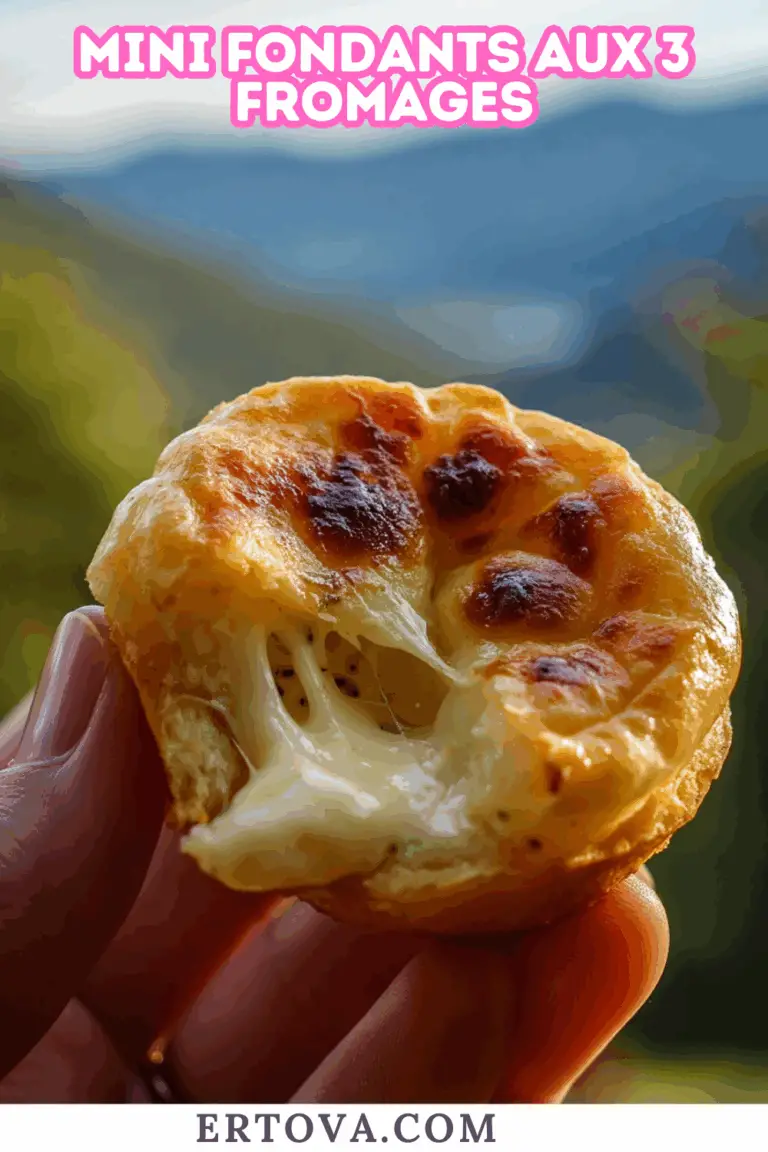 MINI FONDANTS AUX 3 FROMAGES – Un cœur coulant irrésistible !