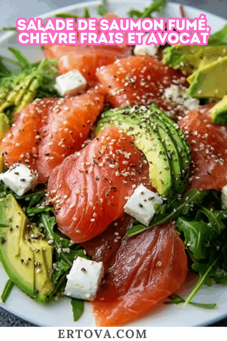 Salade de Saumon Fumé, Chèvre Frais et Avocat : L’Équilibre Parfait Entre Gourmandise et Fraîcheur