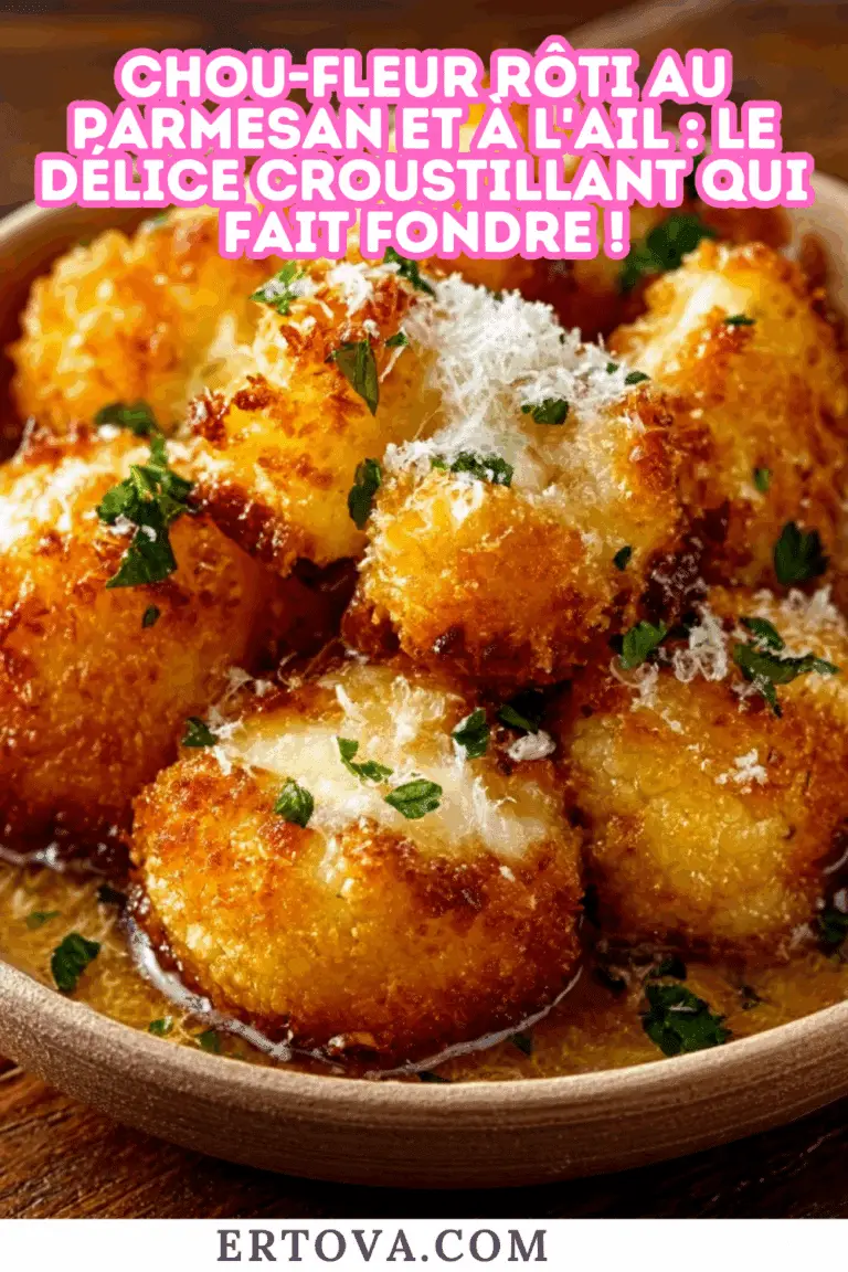 Chou-fleur rôti au parmesan et à l’ail : un plat croustillant et savoureux à découvrir