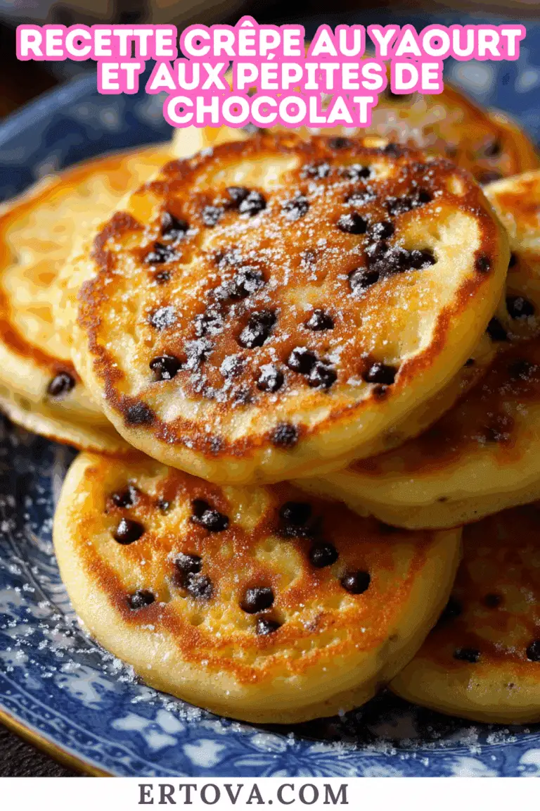 Recette Crêpe au yaourt et aux pépites de chocolat