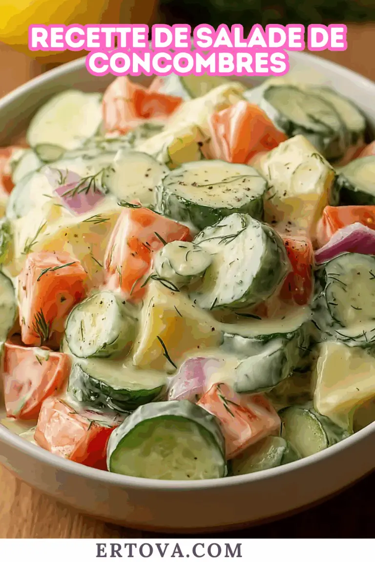 Recette de salade de concombres