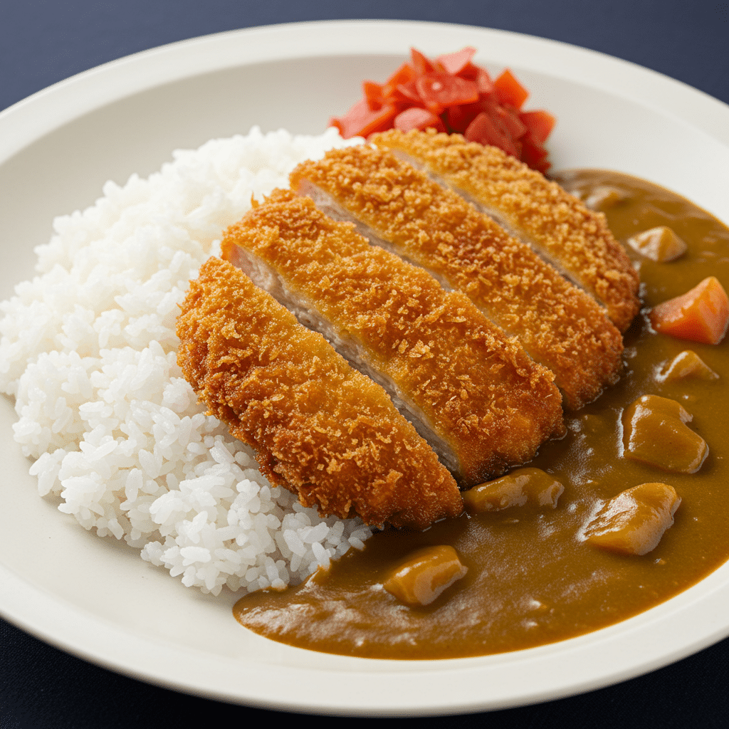 Katsu Curry japonais avec escalope de poulet croustillante