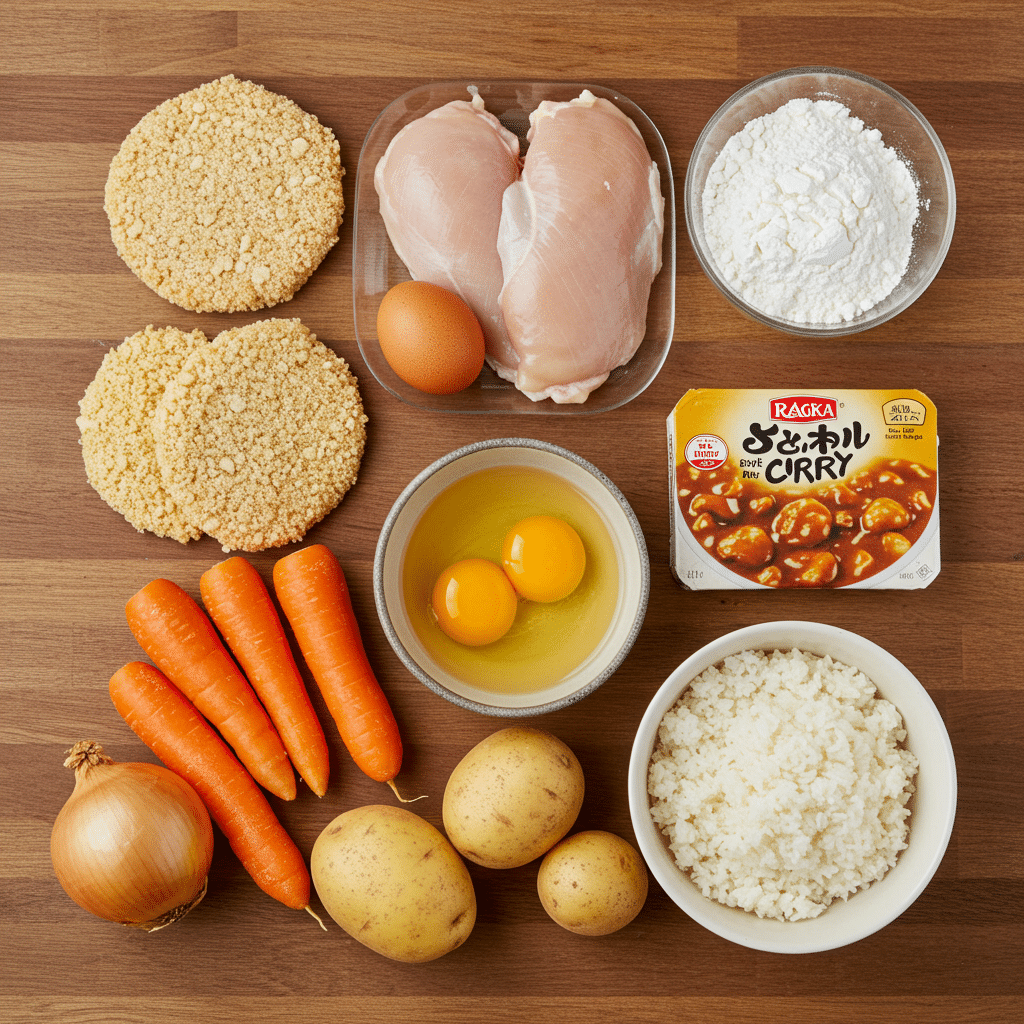 Ingrédients pour Katsu Curry facile