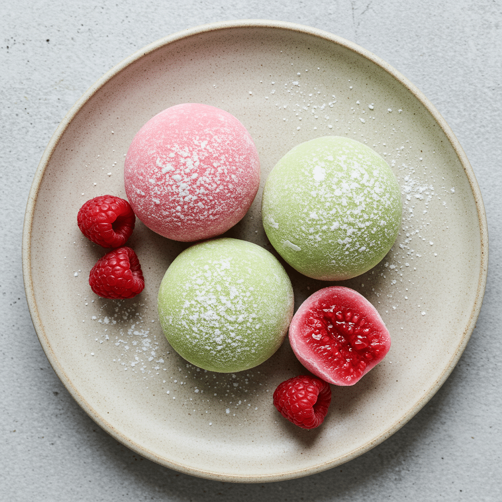 Assortiment de mochis faits maison