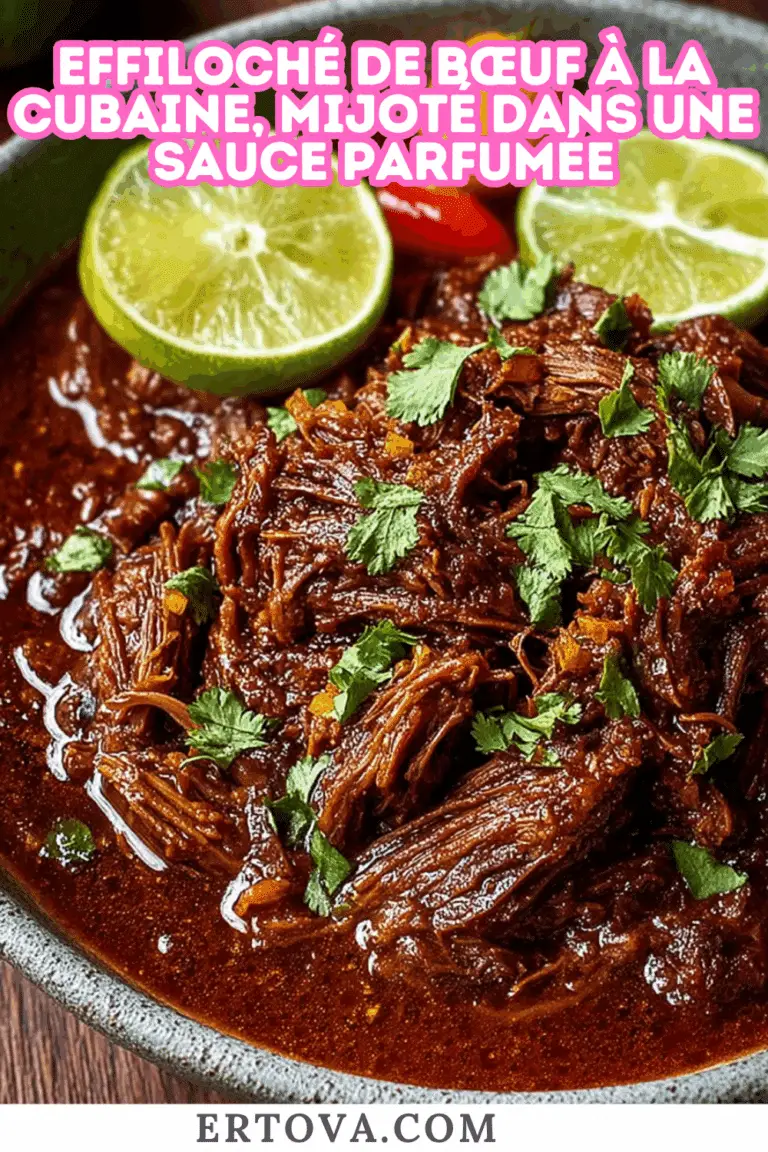 Effiloché de Bœuf à la Cubaine, Mijoté dans une Sauce Parfumée