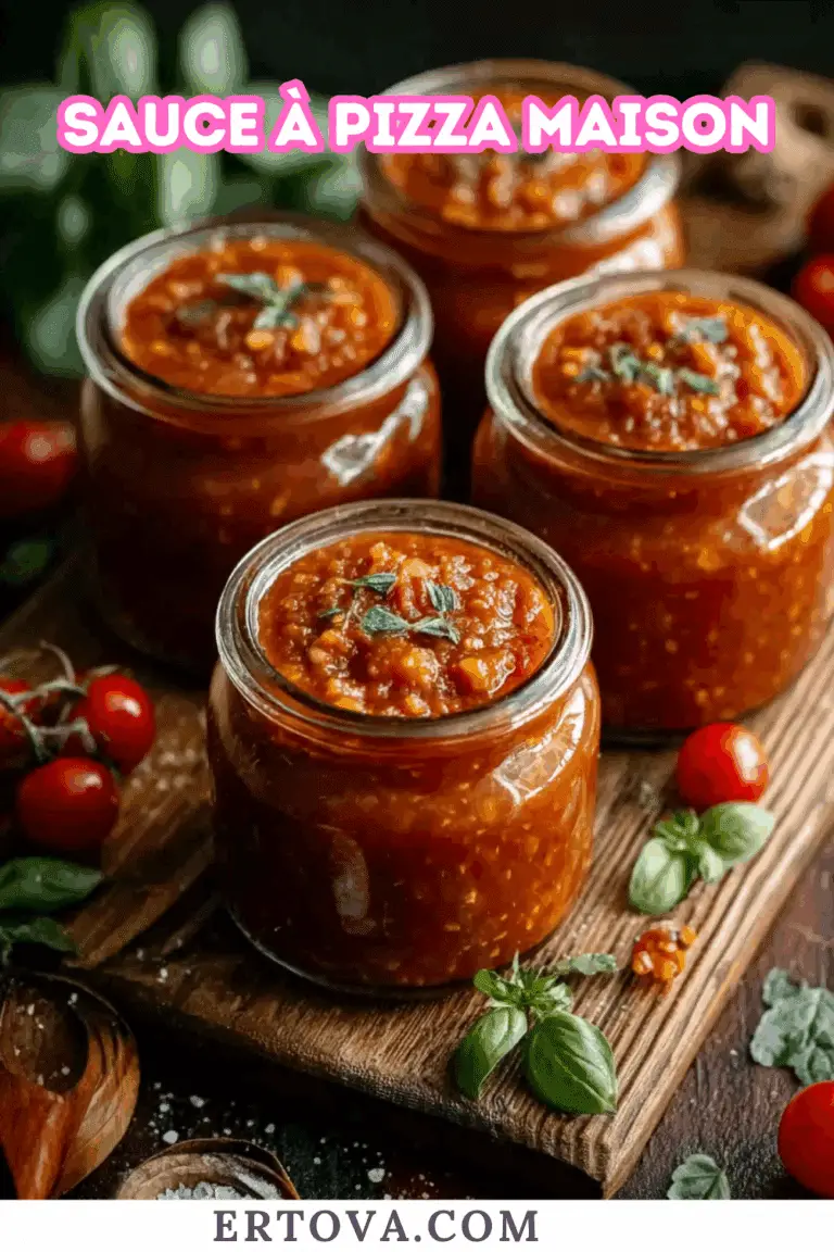 Sauce à pizza maison facile et rapide