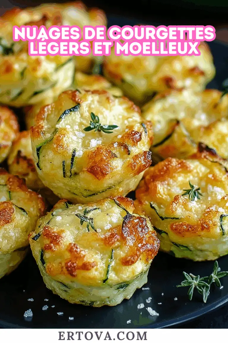 Nuages de courgettes légers et moelleux