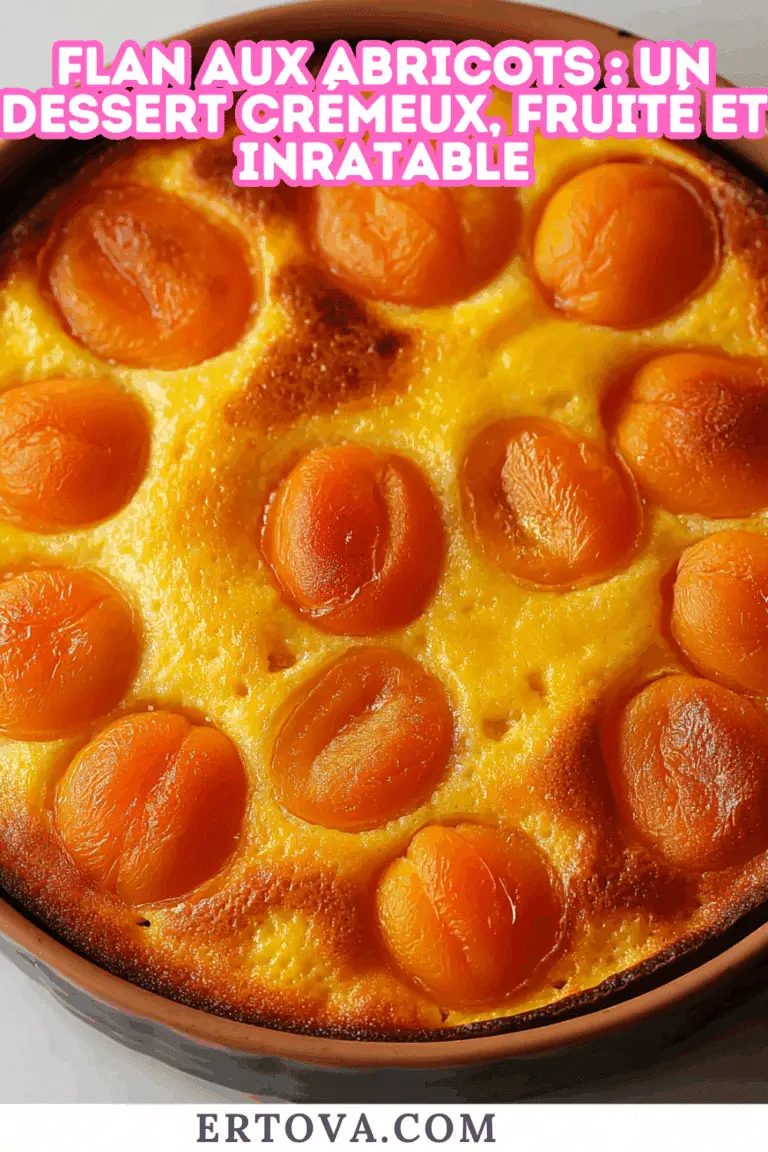 Flan aux abricots