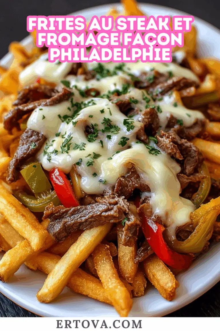 Frites Steak Fromage façon Philadelphie